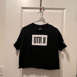 NWOT OTR 2 Beyonce and Jay Z Tour Crop Top